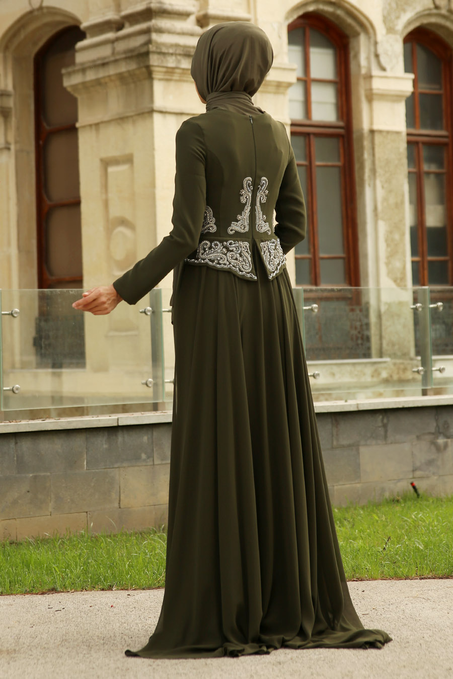 EVENING DRESS - KHAKI